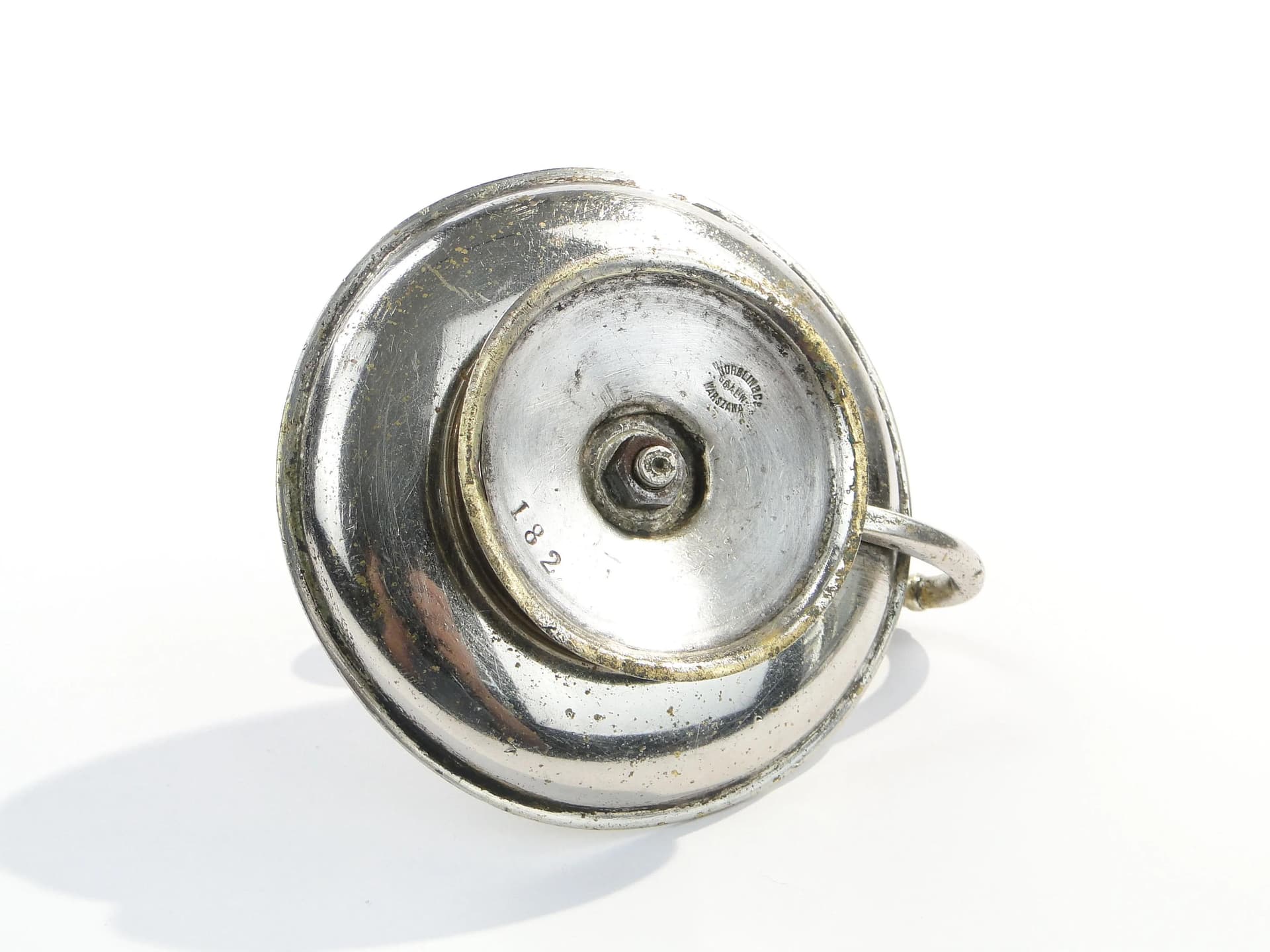 Kaganek, srebro, mosiądz, Norblin, Polska, XIX w. - 9247