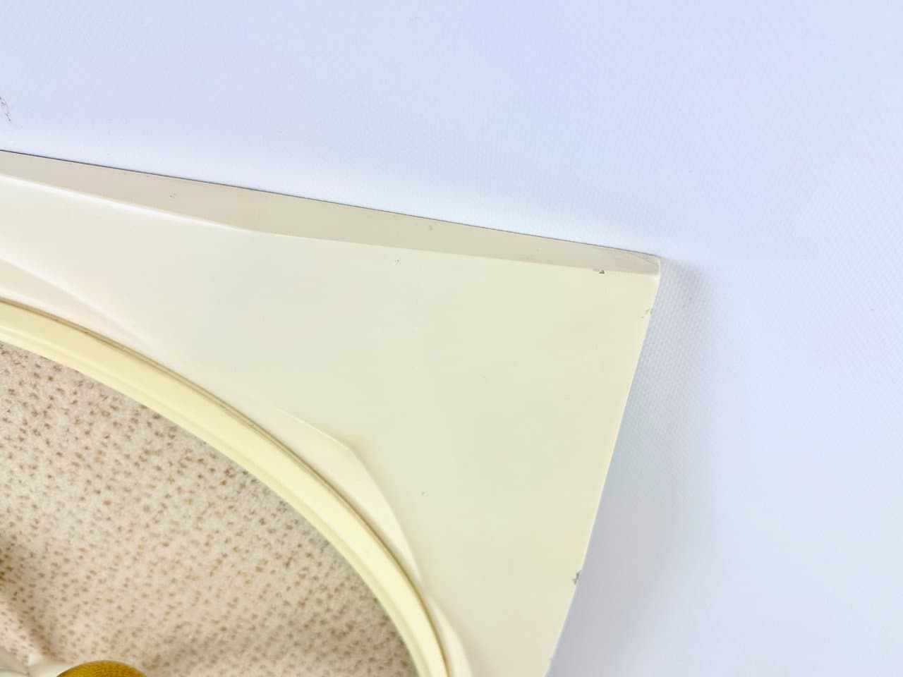 Wieszak ścienny, kość słoniowa, metal, tkanina, plastik, Niemcy, lata 70. - 151593