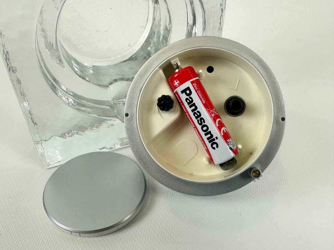 Zegar stołowy World Time, szkło transparent, Wiesenthal, Niemcy, lata 80. - 151600