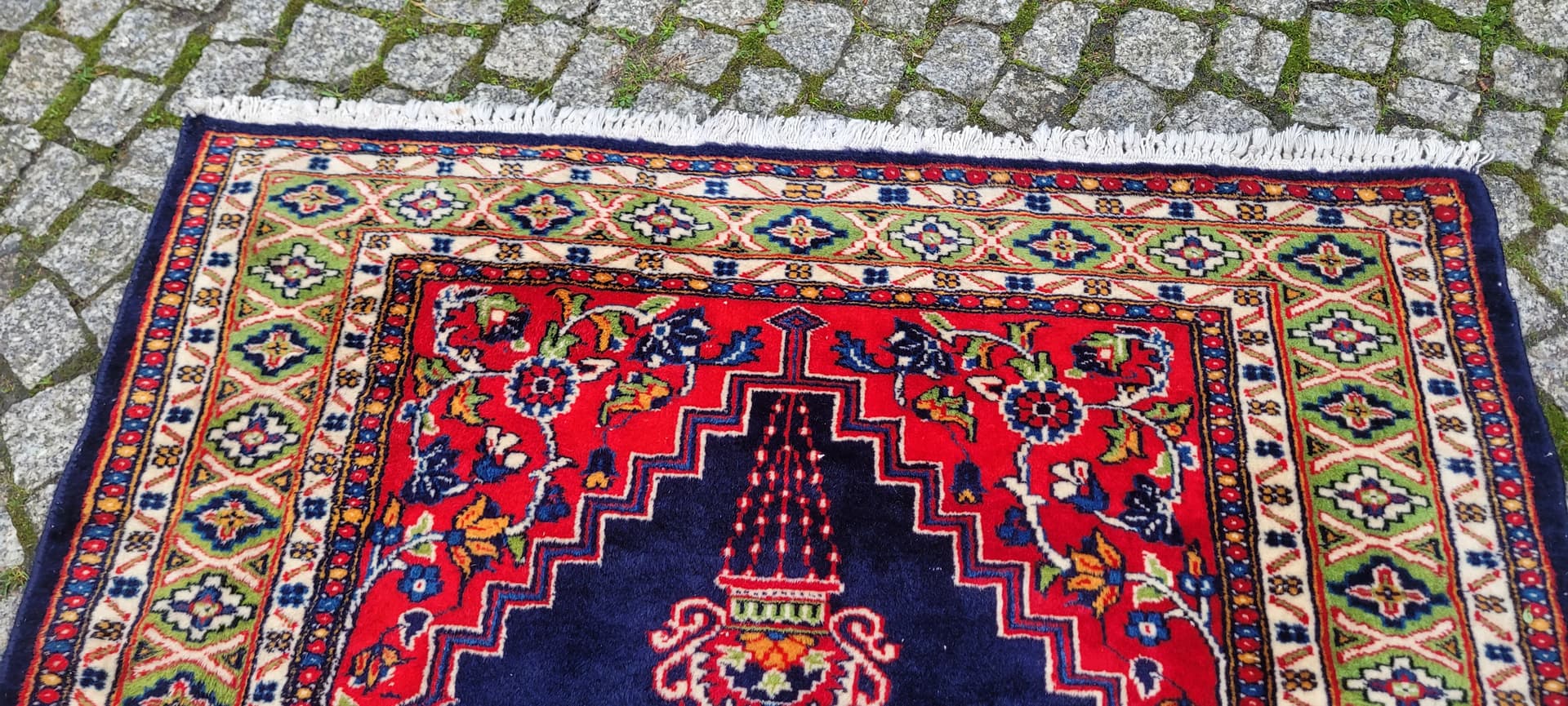 Dywan Buchara 100x140 cm, granatowy, wełna, Pakistan - 134807