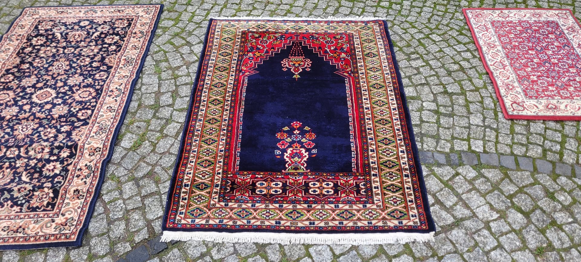 Dywan Buchara 100x140 cm, granatowy, wełna, Pakistan - 134799