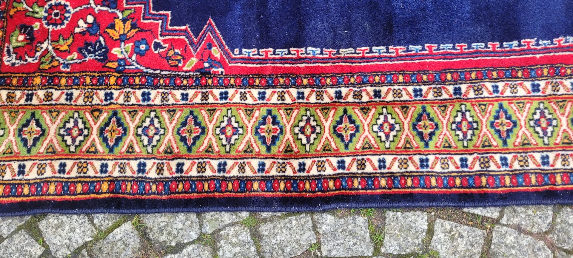 Dywan Buchara 100x140 cm, granatowy, wełna, Pakistan - 134810