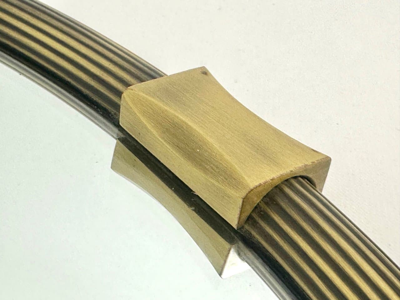 Lustro ścienne okrągłe, złoty, mosiądz, szkło lustrzane, Niemcy, lata 70. - 151621