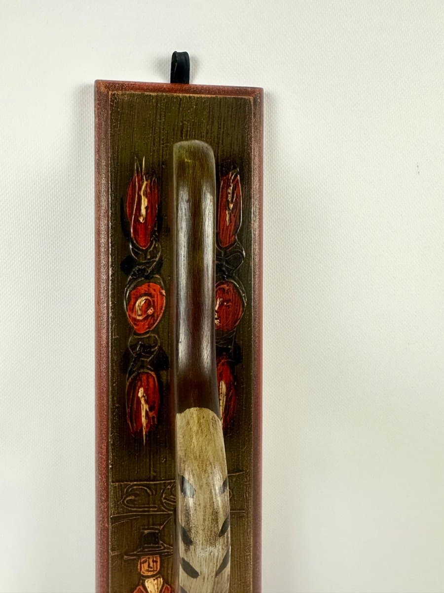 Deska maglownicza dekoracyjna, brązowy, drewno, Dania, lata 50. - 151680