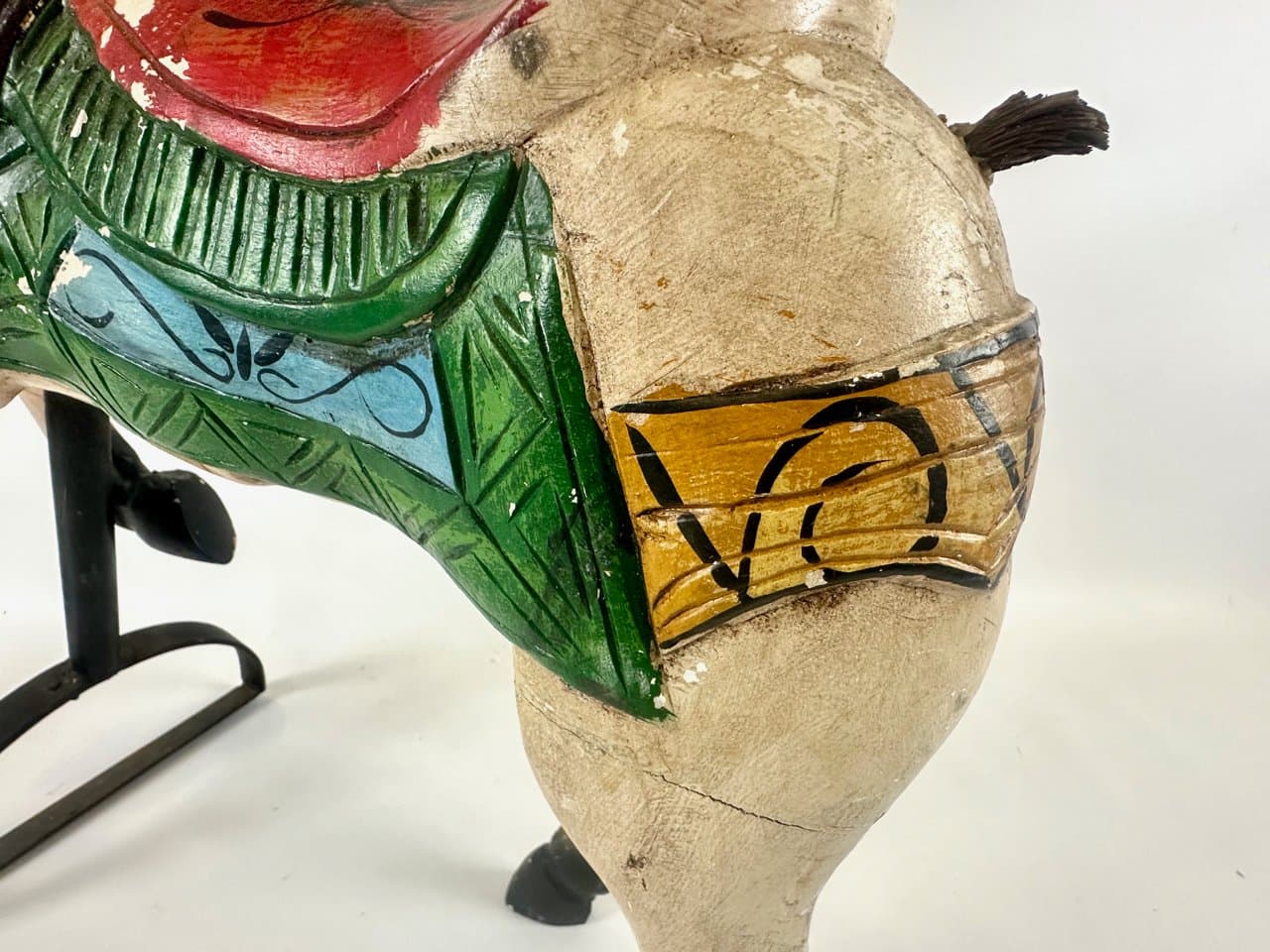 Carousel horse figurine, multicolor wood, early 20th c. - 151709