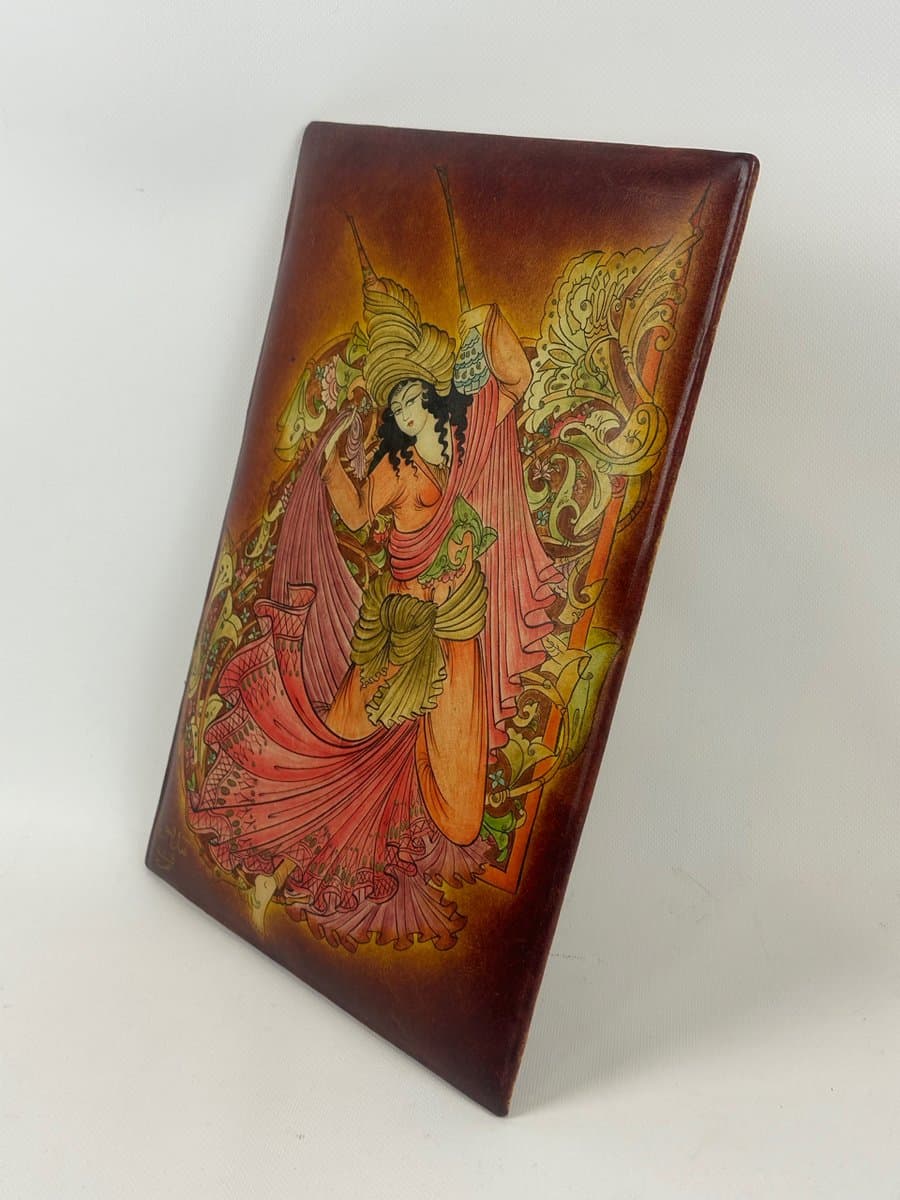 Oriental painting, multicolor leather, Iraq, 19th c. - 151719