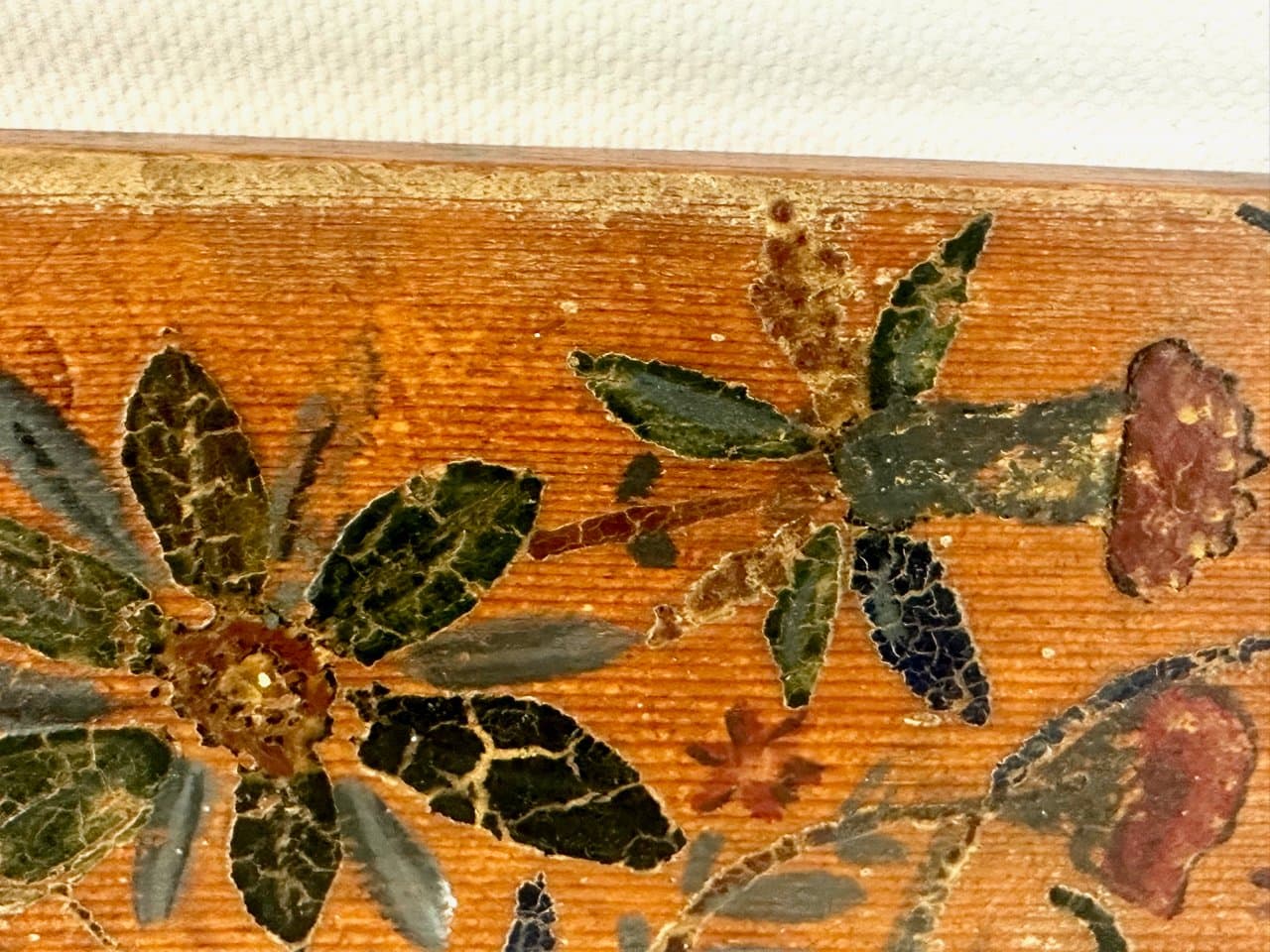 Panel frontowy ula, Folk Art, pomarańczowy, drewno, Słowenia, XIX w. - 151863