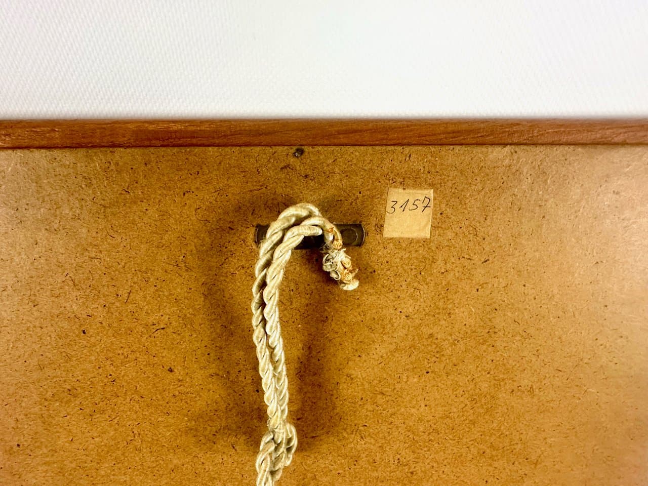 Lustro ścienne, brązowy, szkło, teak, Niemcy, lata 70. - 151880