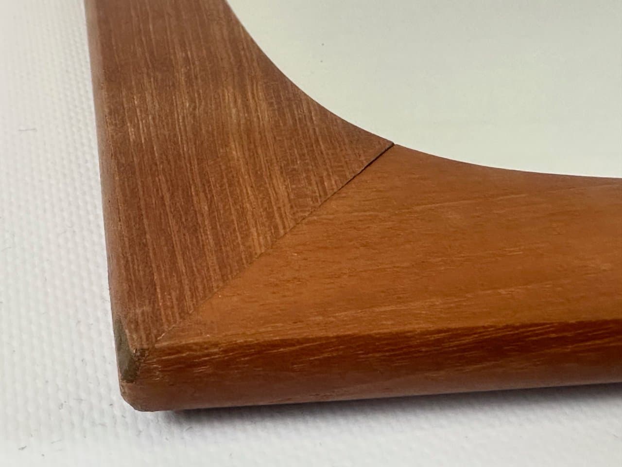 Lustro ścienne, brązowy, szkło, teak, Niemcy, lata 70. - 151878