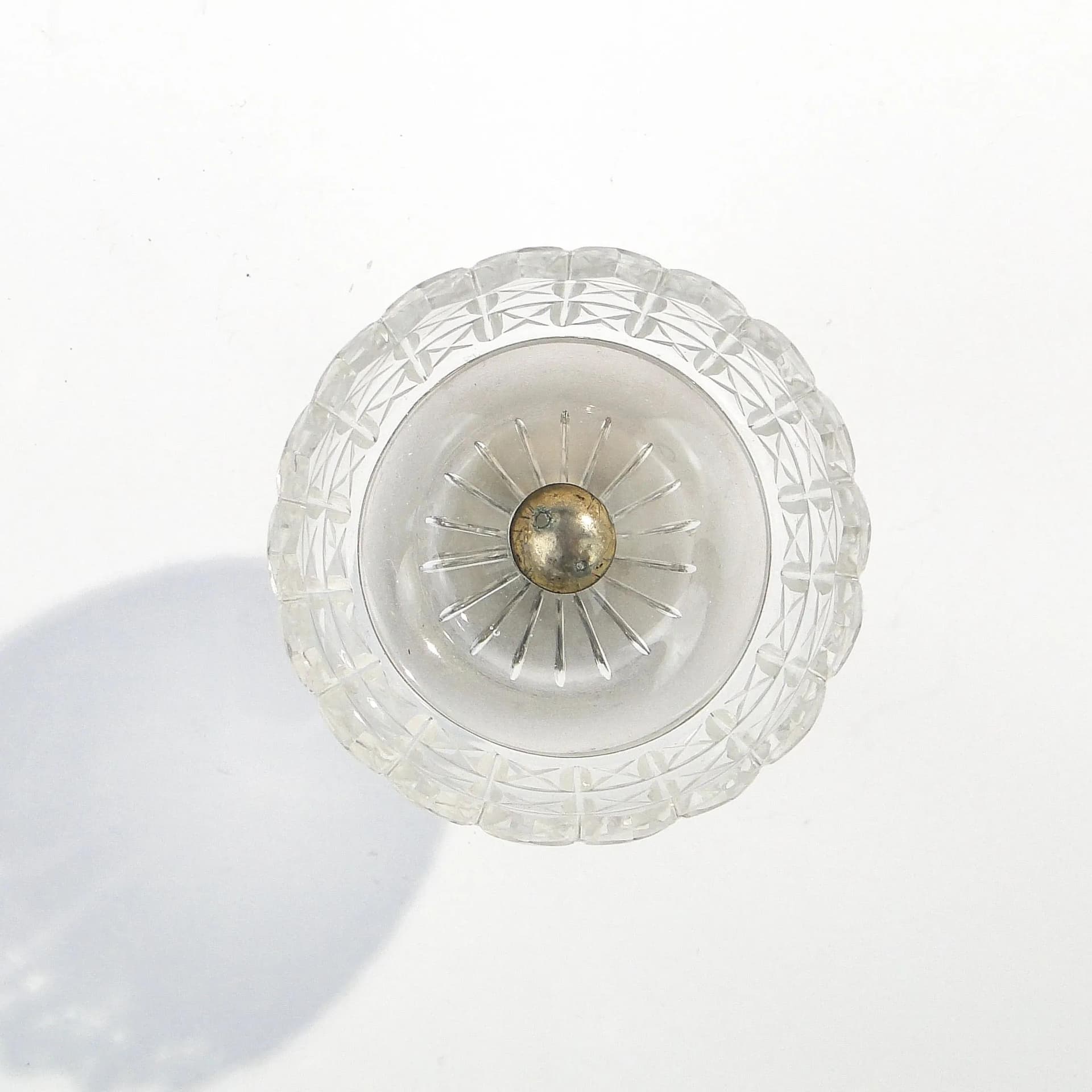 Salt cellar Biedermeier, silver, transparent glass, Austria, 19th c. - 9213