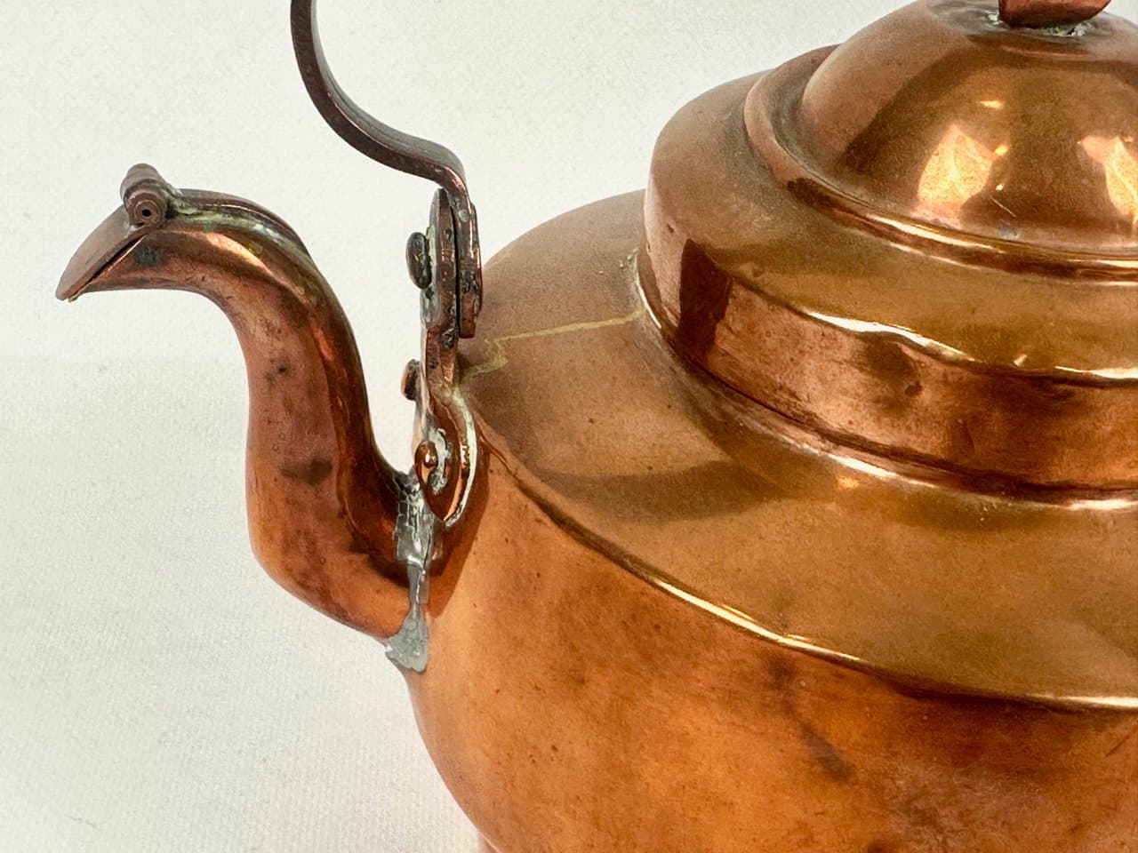 Czajnik, miedziany złoty, Szwecja, XIX w. - 152126