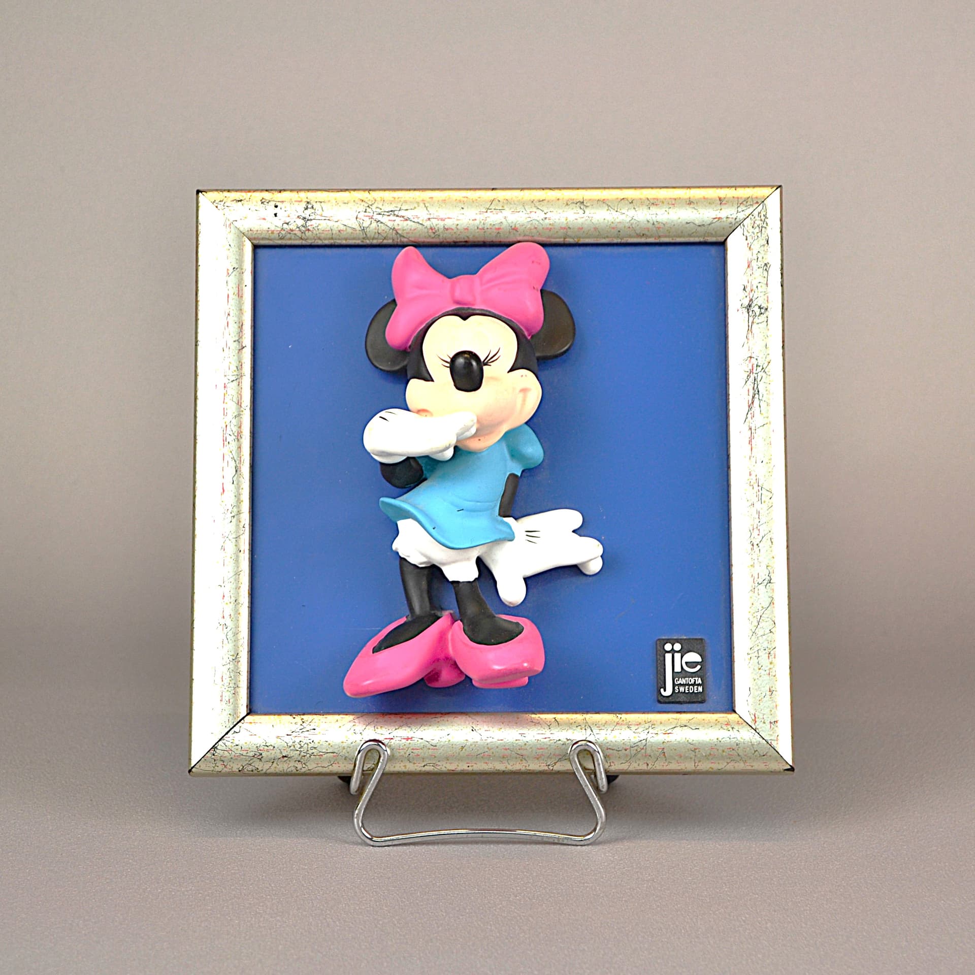 Obraz ścienny 3D Mimi Mouse, multikolor, szkło, proj. J. Lindstrup, Szwecja, lata 90. - 1101