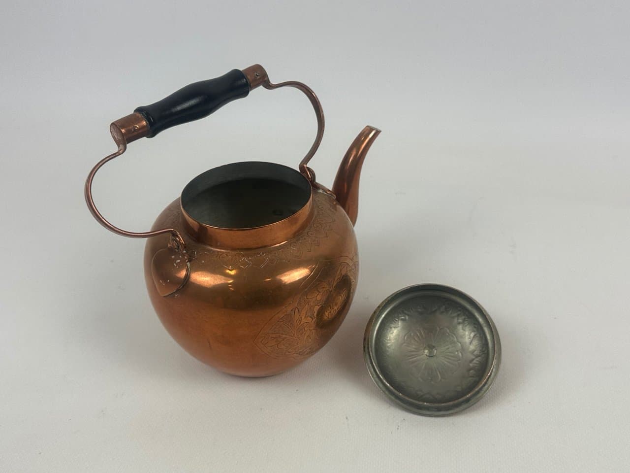 Czajnik, miedziany, mosiądz, XIX w. - 152140