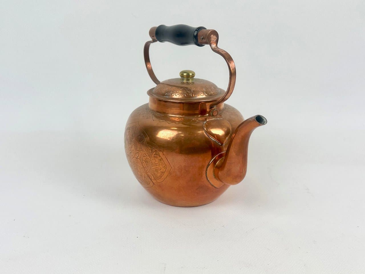 Czajnik, miedziany, mosiądz, XIX w. - 152143