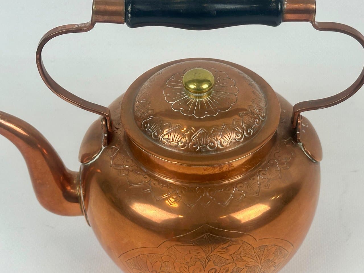 Czajnik, miedziany, mosiądz, XIX w. - 152138