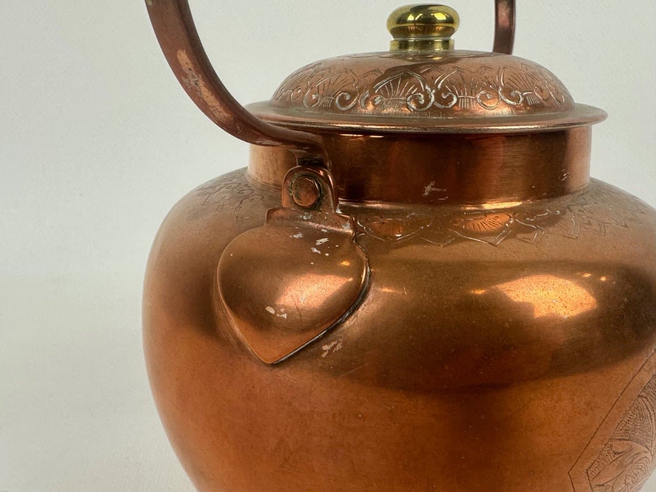 Czajnik, miedziany, mosiądz, XIX w. - 152139