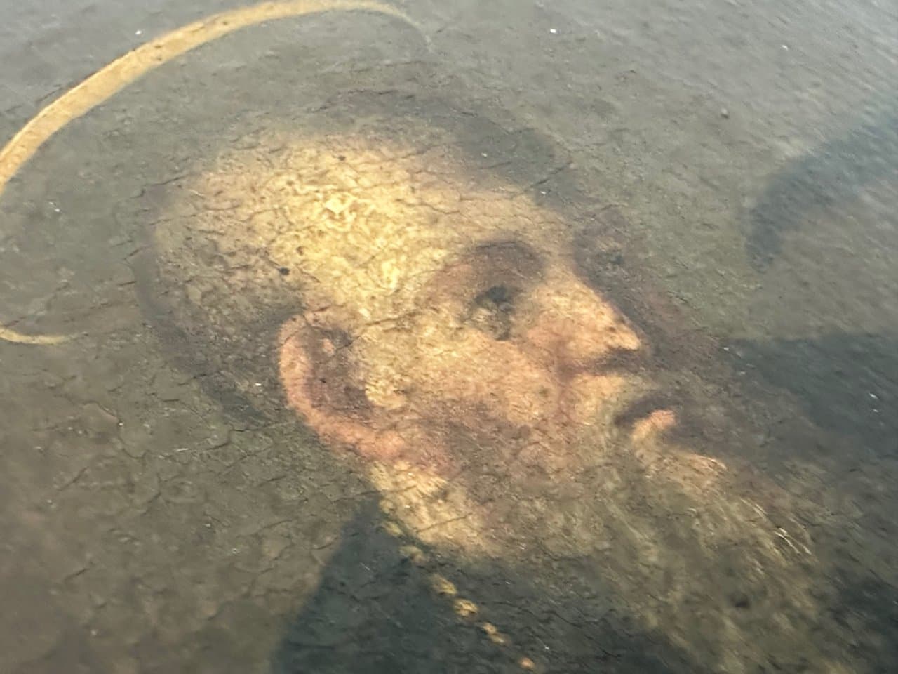 Obraz St. Benedict z krukiem, multikolor, olej na płótnie, Włochy, XVII w. - 152149