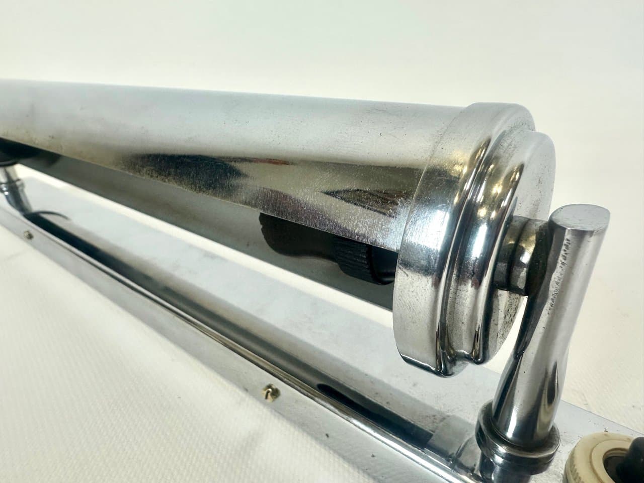 Kinkiet Bauhaus, srebrny, metal, Czechy, lata 30. - 152254