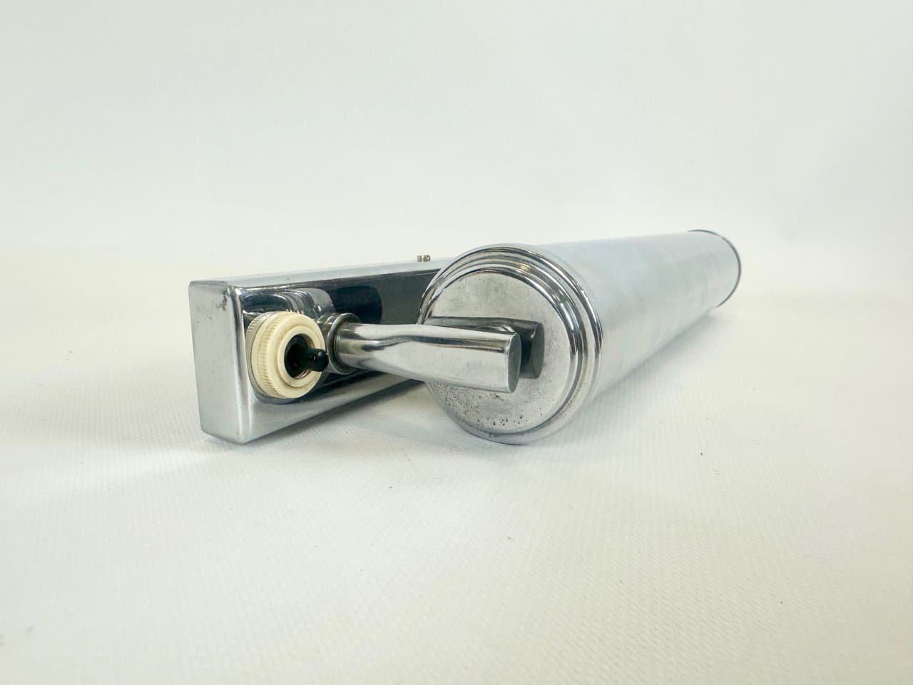 Kinkiet Bauhaus, srebrny, metal, Czechy, lata 30. - 152257