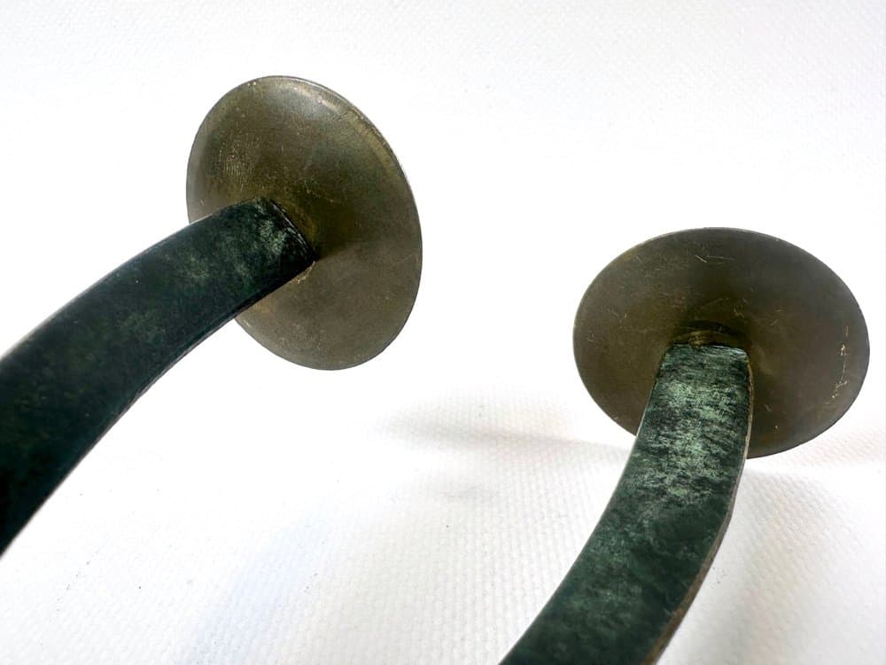Tripod Candleholder, green, bronze, 1960s - 152282