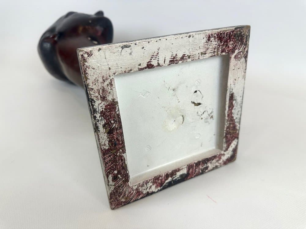 Figura głowy kobiecej, mid-century, czarny, włókno szklane, lata 50. - 152295