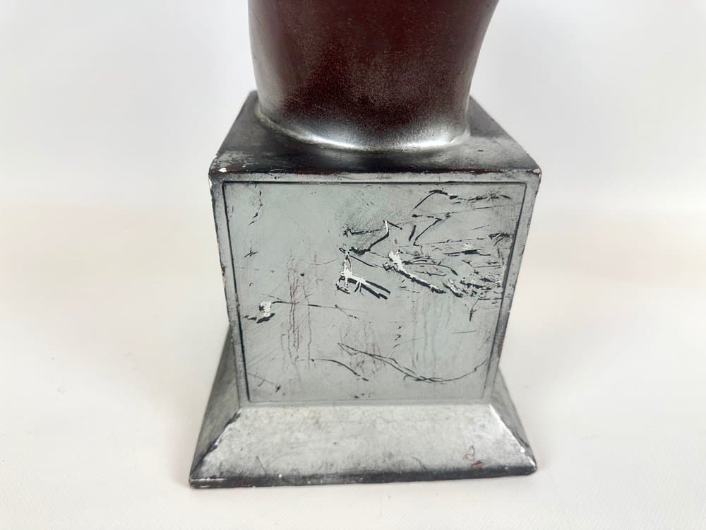 Figura głowy kobiecej, mid-century, czarny, włókno szklane, lata 50. - 152298