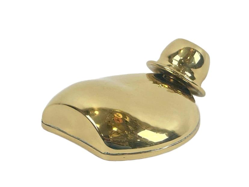 Karafka, złoty, mosiądz, proj. P. Forssell, Skultuna, Szwecja, lata 60.