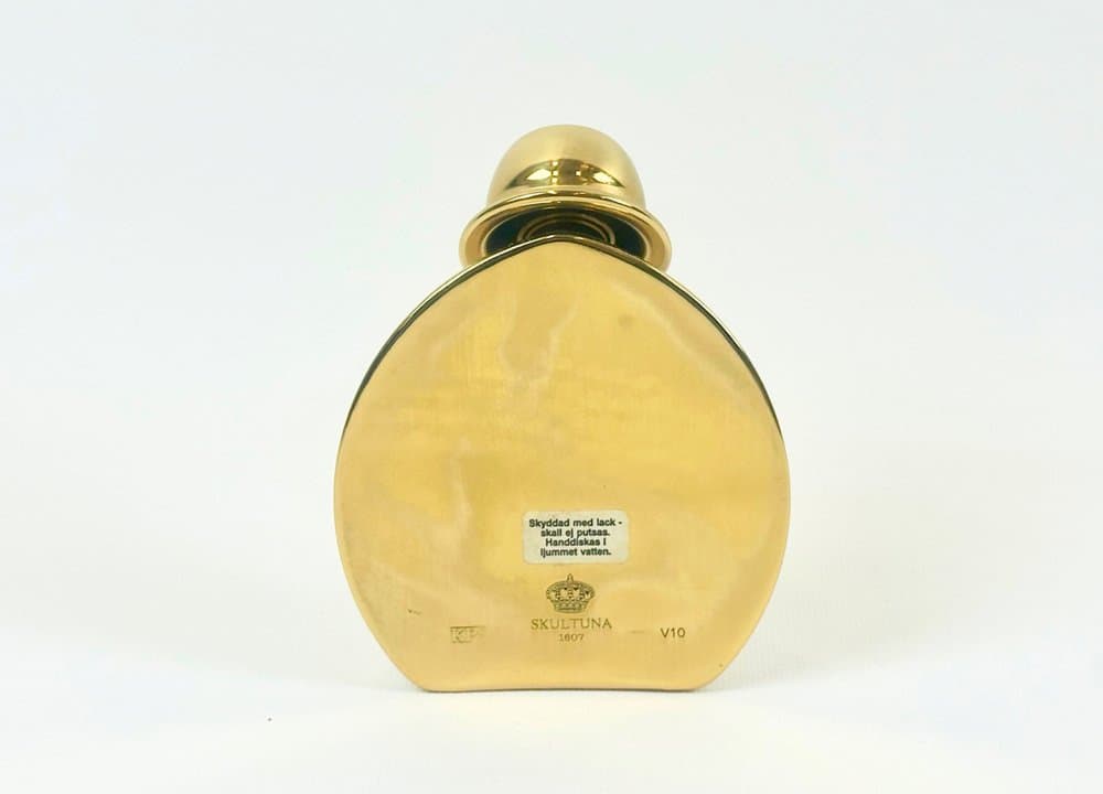 Karafka, złoty, mosiądz, proj. P. Forssell, Skultuna, Szwecja, lata 60. - 152361