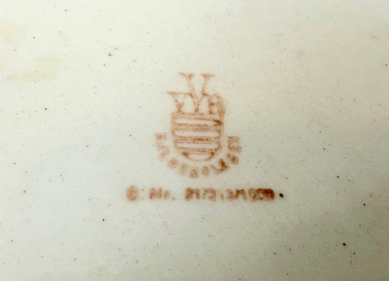 Talerz do ciasta Art déco, ivory white, ceramika, Niemcy, lata 40. - 152427