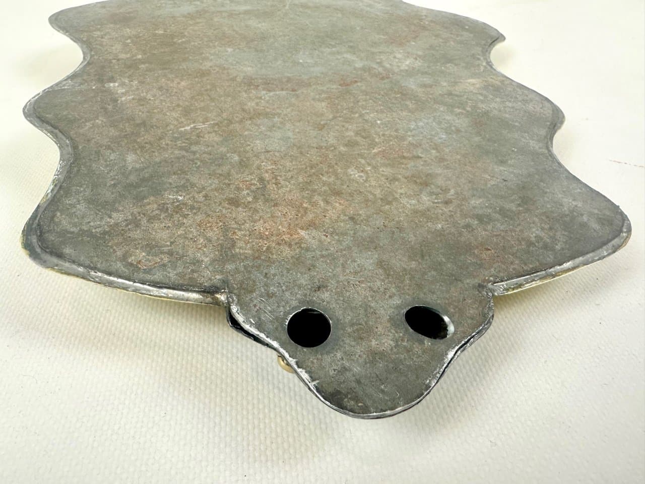 Lustro ścienne, rama mosiądz złoty, XIX w. - 152438