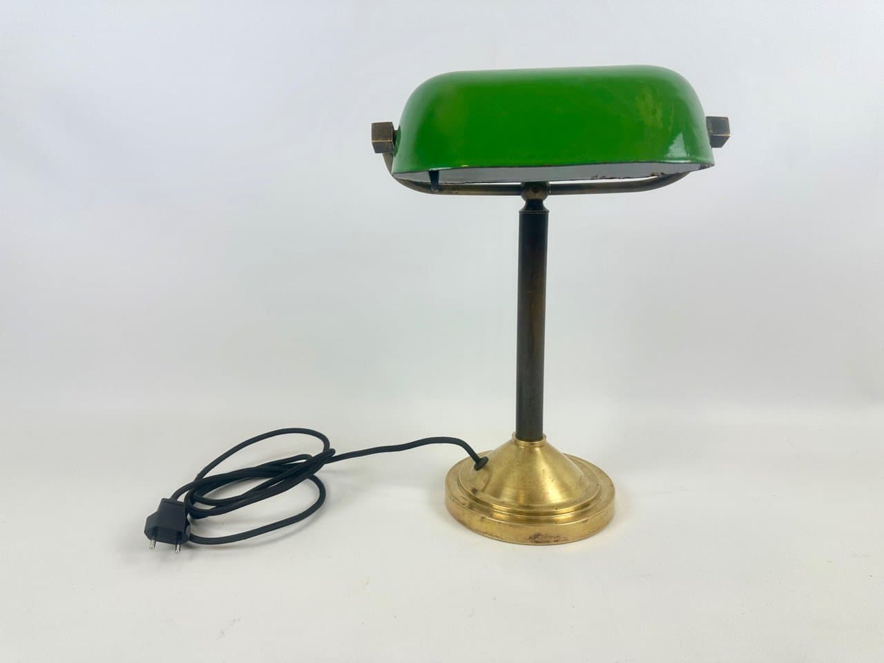 Table Lamp Art Deco, green, brass, Czech Republic, 1930s - 152442