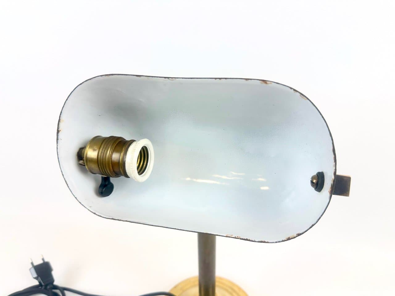 Table Lamp Art Deco, green, brass, Czech Republic, 1930s - 152452