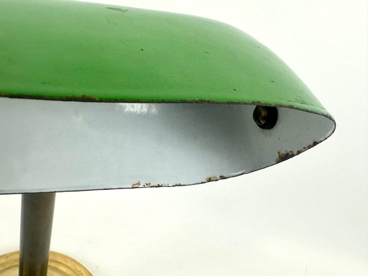 Table Lamp Art Deco, green, brass, Czech Republic, 1930s - 152448