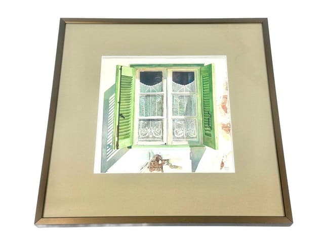 Watercolour Shutters, multicolor, by F. John Owen, United Kingdom, 1980s. - DIMENSION