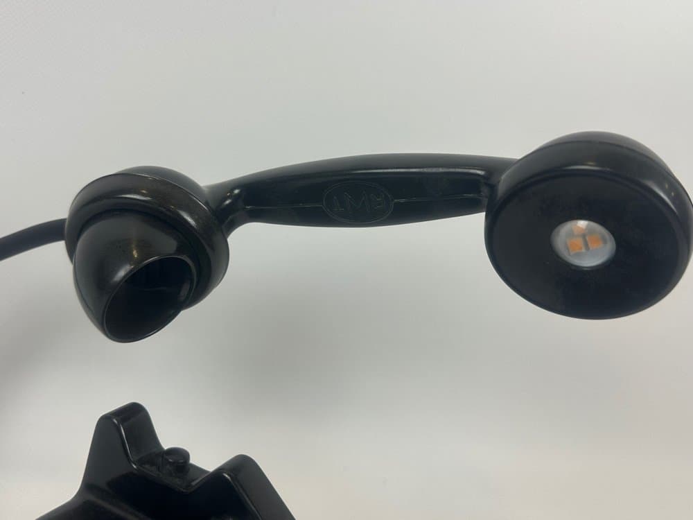 Table lamp, Art Deco Bauhaus, black Bakelite, Poland, 1950s - 152653