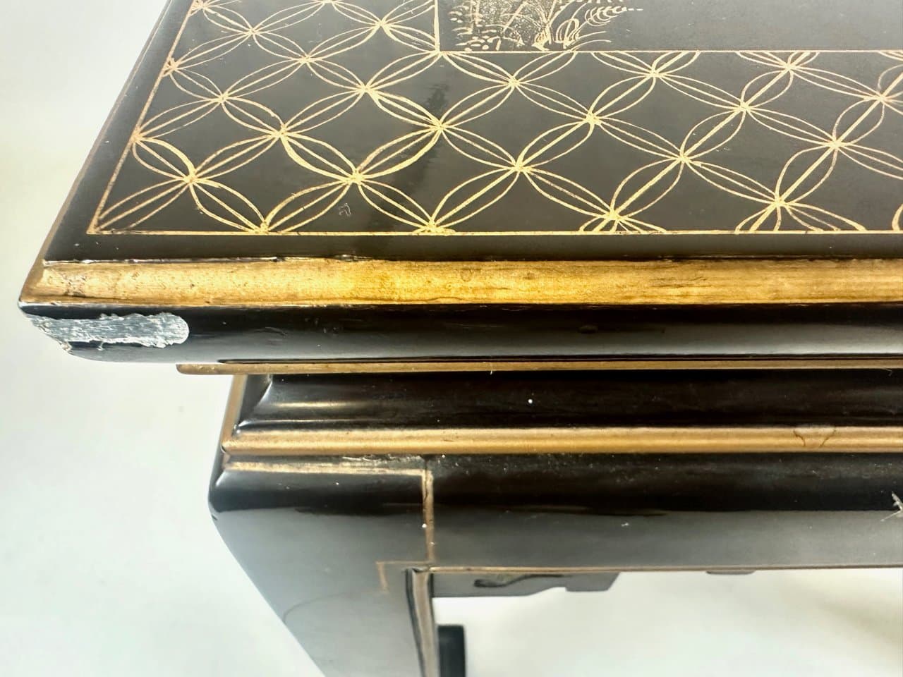 Coffee table, black lacquered wood, China, 1950s. - 152662