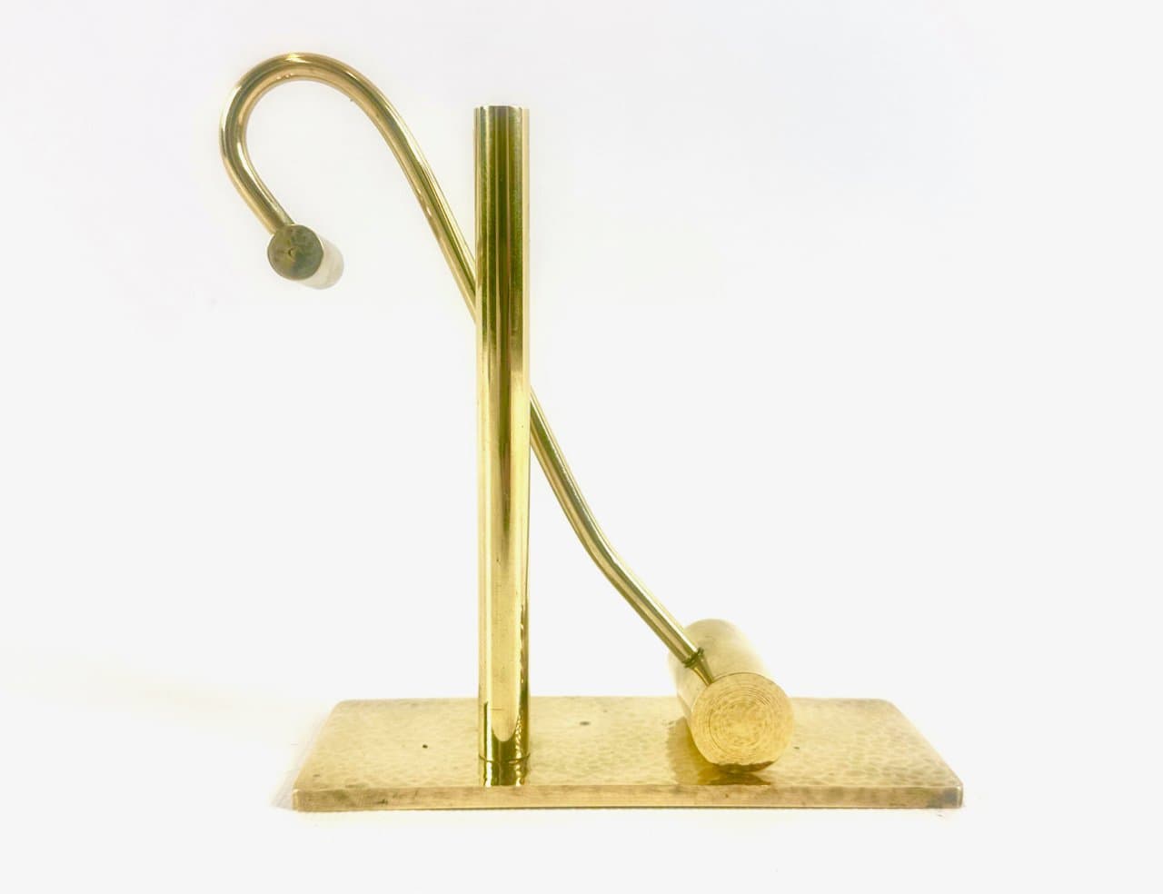 Przycisk do papieru, złoty, mosiądz, Dania, lata 70. - 152682