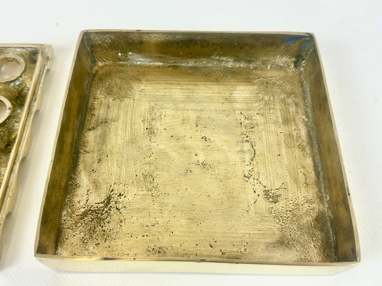 Popielniczka Ultima, złoty mosiądz, Szwecja, lata 60. - 152760