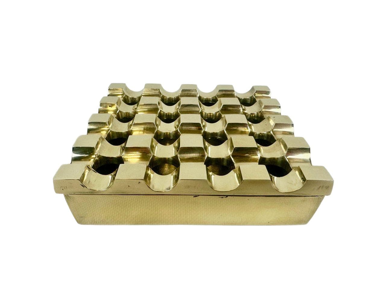 Popielniczka Ultima, złoty mosiądz, Szwecja, lata 60. - 148572