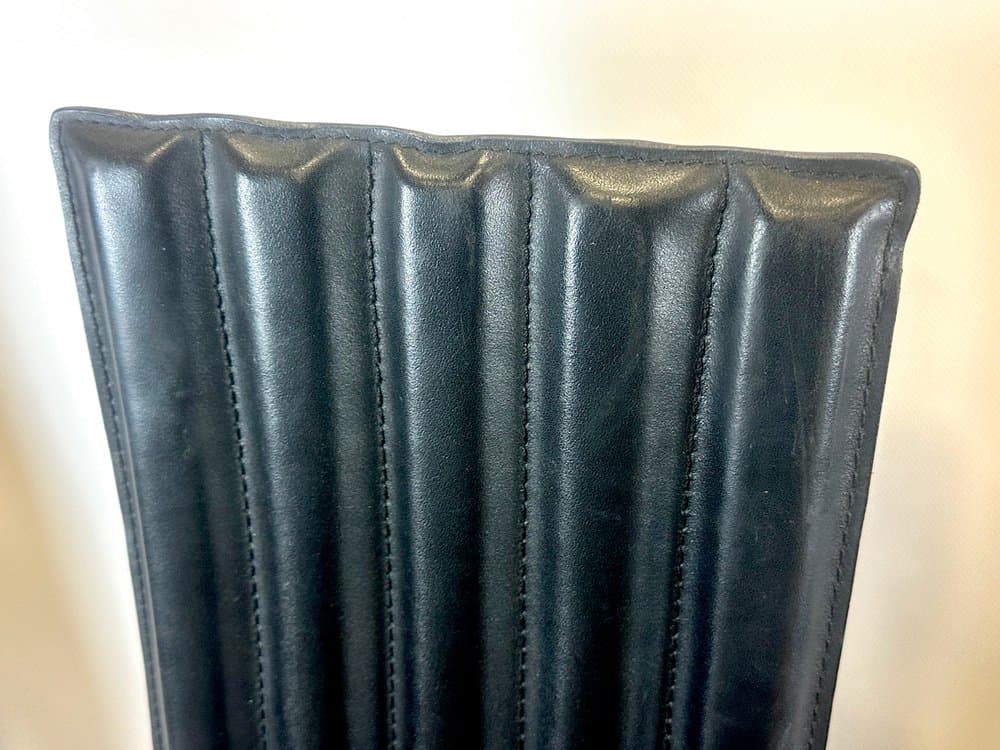 set of four Tripod chairs, black, beech, leather, Germany, 1980s - 152782