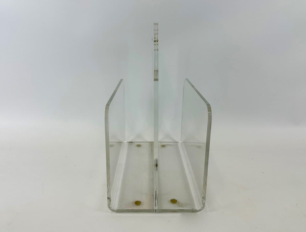 Stojak na czasopisma, transparentny, akryl, Niemcy, lata 70. - 152856