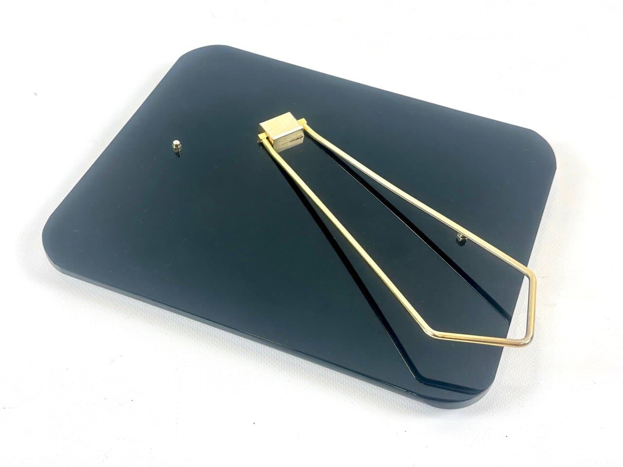 Ramka na zdjęcia Art Deco, bakelit czarny, mosiądz złoty, lata 20. - 152888