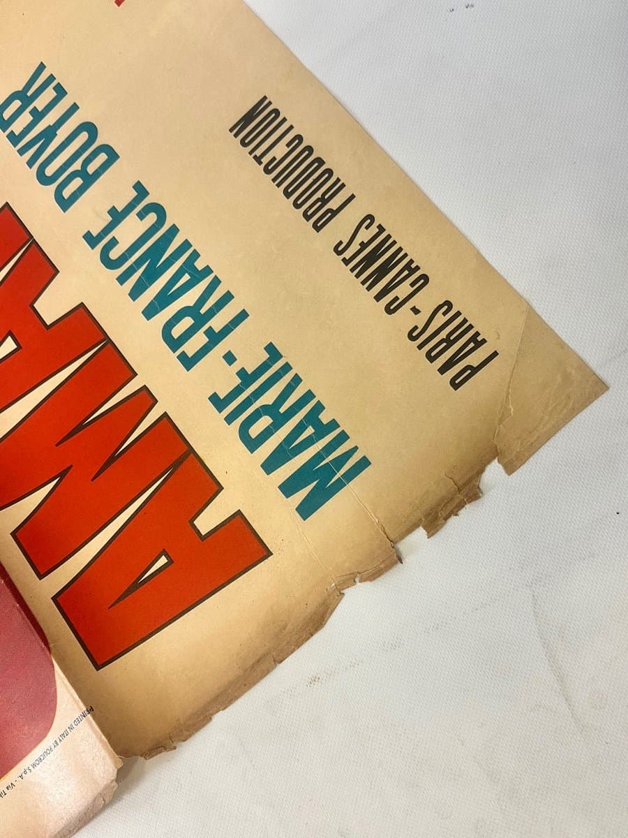 Movie poster Amare Per Vivere, 100x140 cm, multicolor paper, Italy, 1960s. - 152960