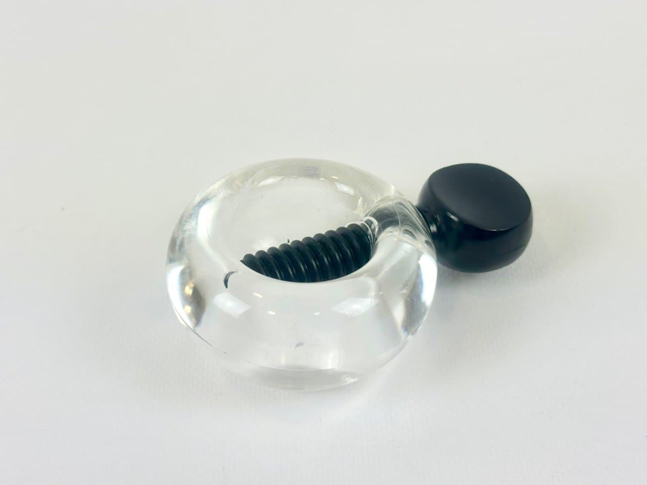 Nutcracker, black, transparent acrylic, by S. Jorgensen, Dana-Plast, Denmark, 1970s. - 152998