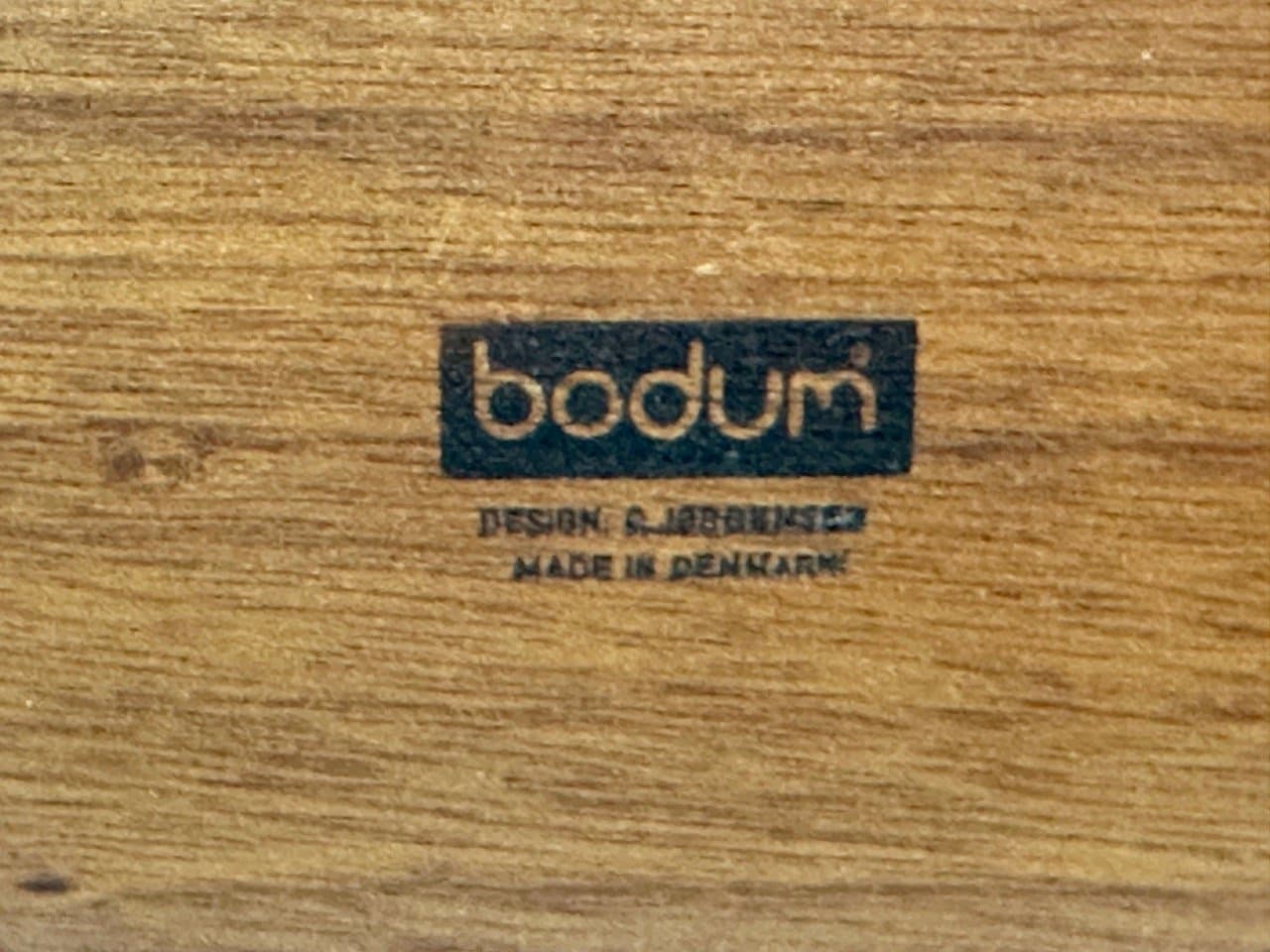 Set of salt and pepper mills Ball Boy, brown teak, by R. Nissen, C. Jørgensen, Bodum, Denmark, 1960s. - 153021