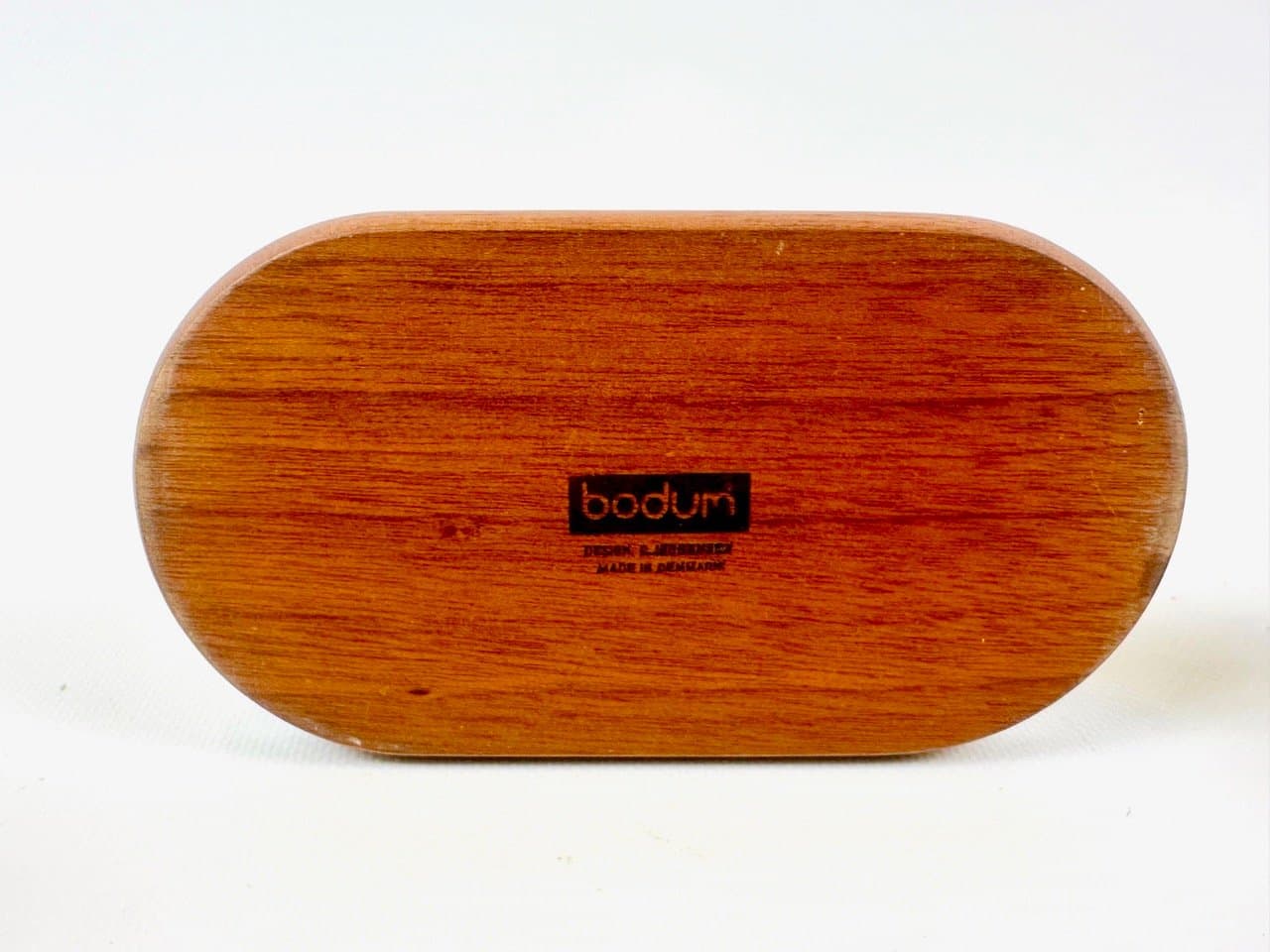 Set of salt and pepper mills Ball Boy, brown teak, by R. Nissen, C. Jørgensen, Bodum, Denmark, 1960s. - 153022