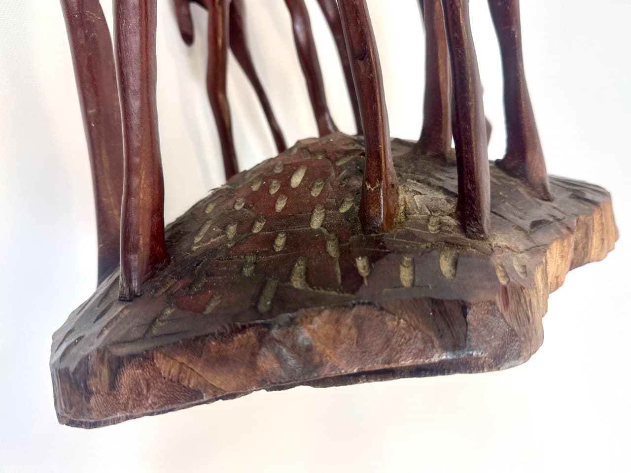 Rzeźba podłogowa antylopa, mahoniowy brąz, mahoń, Kenia, lata 60. - 153078