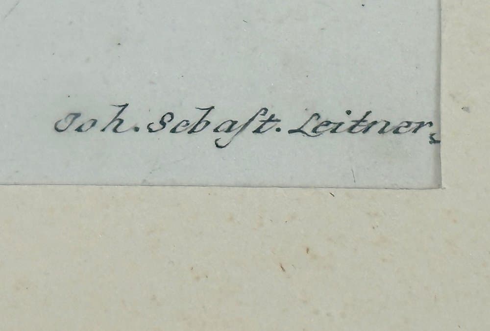 Grafika Monkey, multikolor, miedzioryt, aut. J.S. Leitner, Niemcy, XVIII w. - 153110