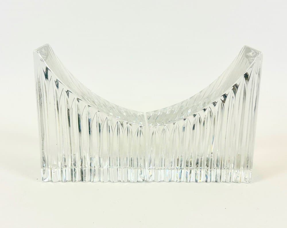 Set of bookends, transparent crystal, Germany, 1970s - 153122