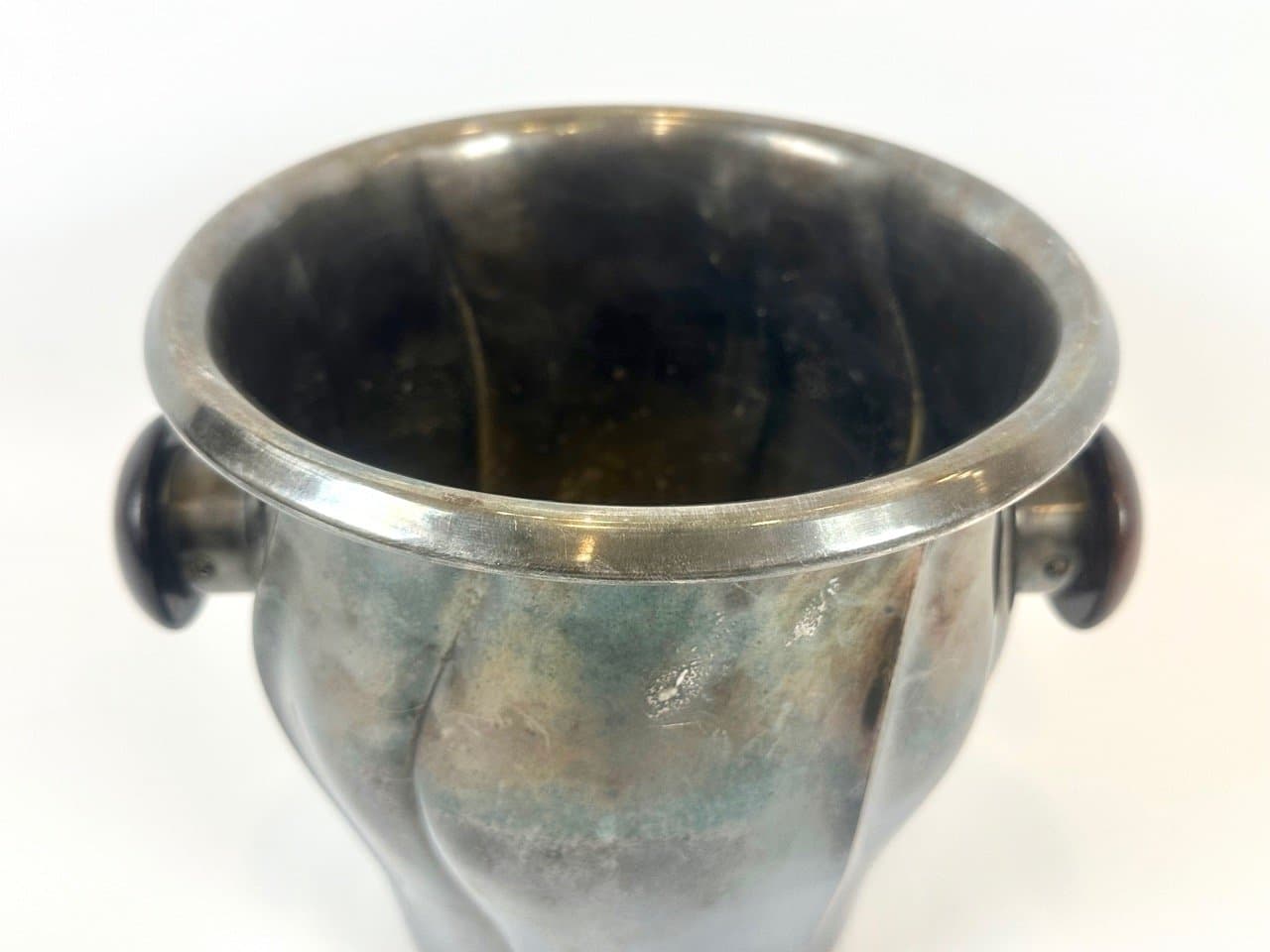 Wine Cooler Art Deco, silver, rosewood, WMF, Germany, 1940s. - 153167